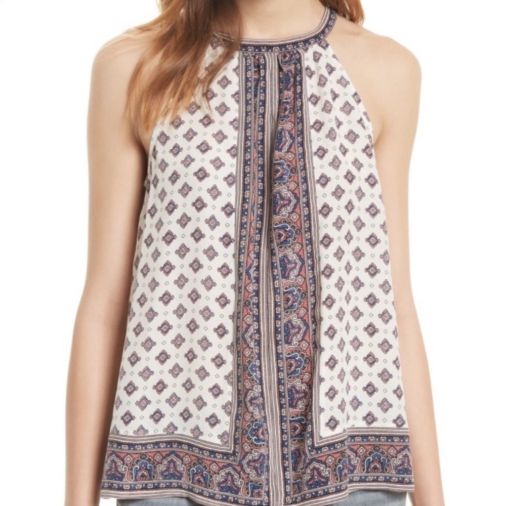 Joie Bradie Top Paisley print. Size XXS. Worn once. No flaws 100% Silk